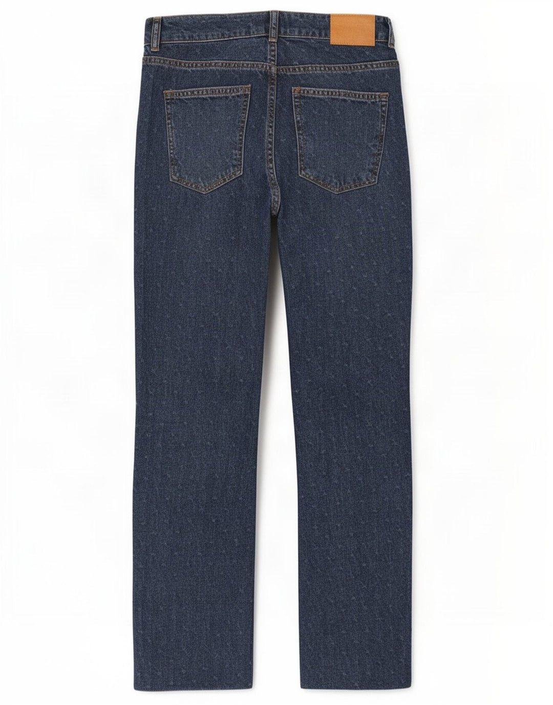 Zara Dame Straight Jeans EU 38 Small W28 L28 Blue Spotted