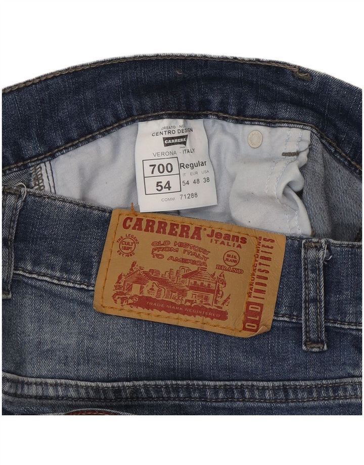 Carrera Straight Jeans til mænd W38 L33 Blå Bomuld
