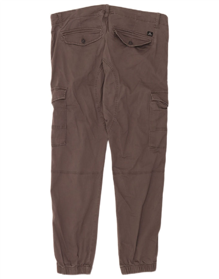 Jack & Jones Herre joggers Cargo Bukser W36 L32 Grå Bomuld