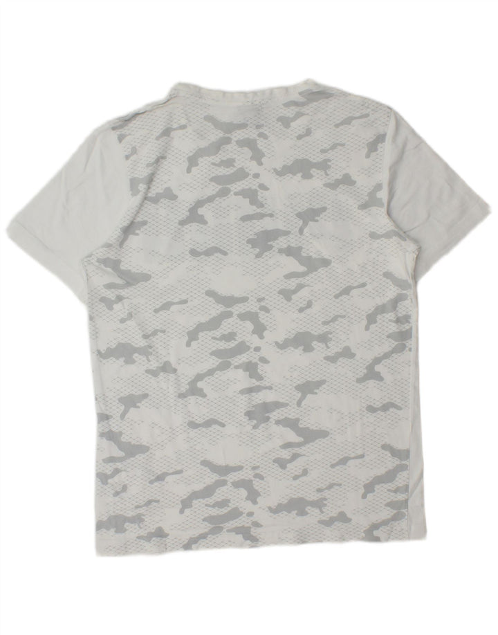 Puma Herre grafisk T-shirt Top Lille hvid Camouflage Bomuld