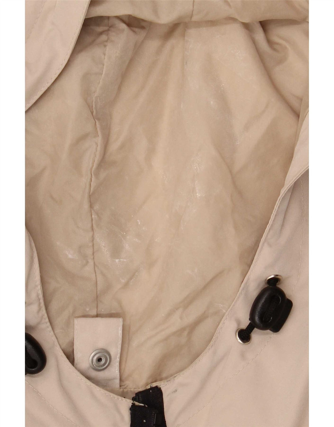 Armani Jeans Regnfrakke med hætte til mænd IT 52 XL Beige Polyester