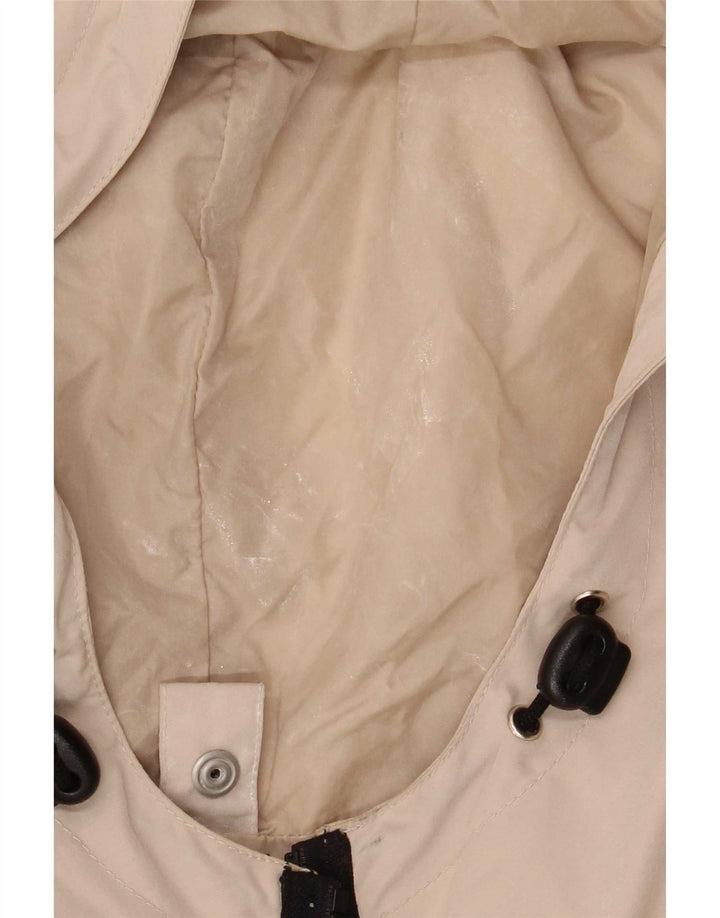 Armani Jeans Regnfrakke med hætte til mænd IT 52 XL Beige Polyester