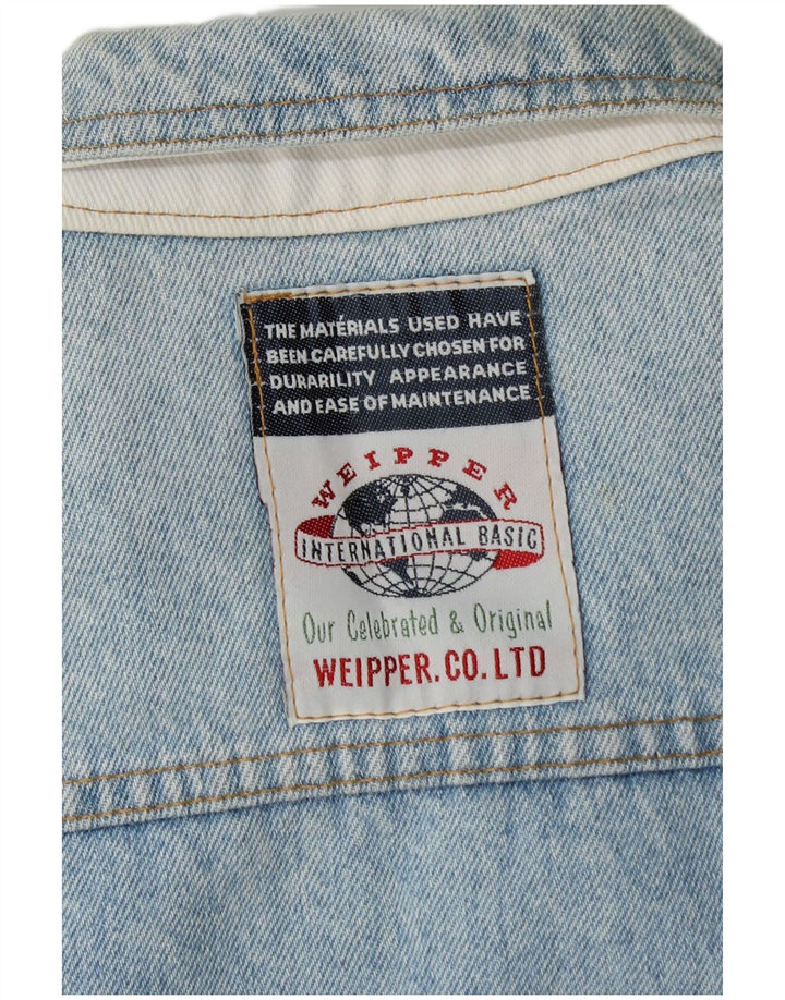 Weipper Dame Crop Denim Jacket UK 16 Large Blue