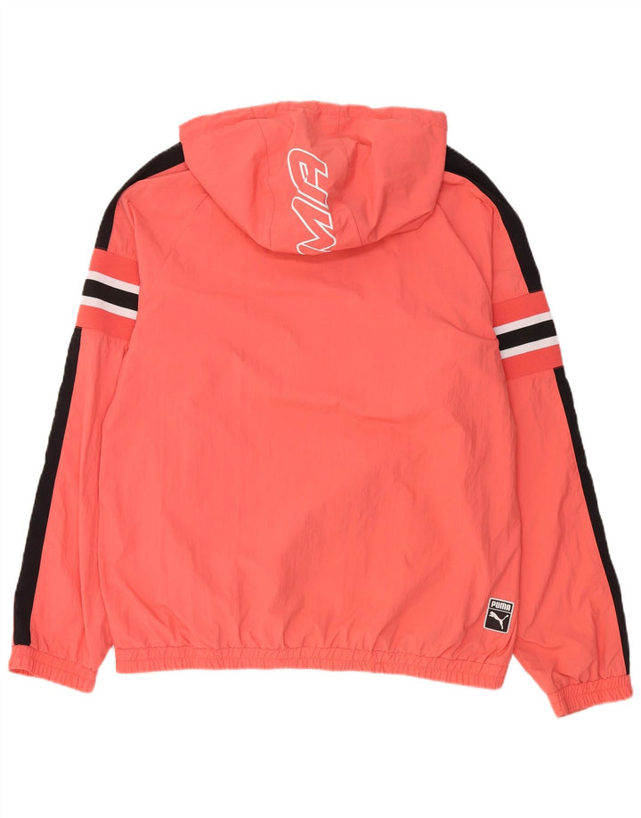 PUMA Oversized grafisk hættetrøjetrøje til kvinder UK 10 Small Pink Colourblock