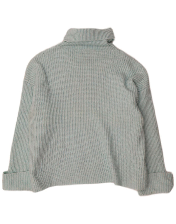 Marks & Spencer Dame Oversized Roll Neck sweater UK 16 Large Blue