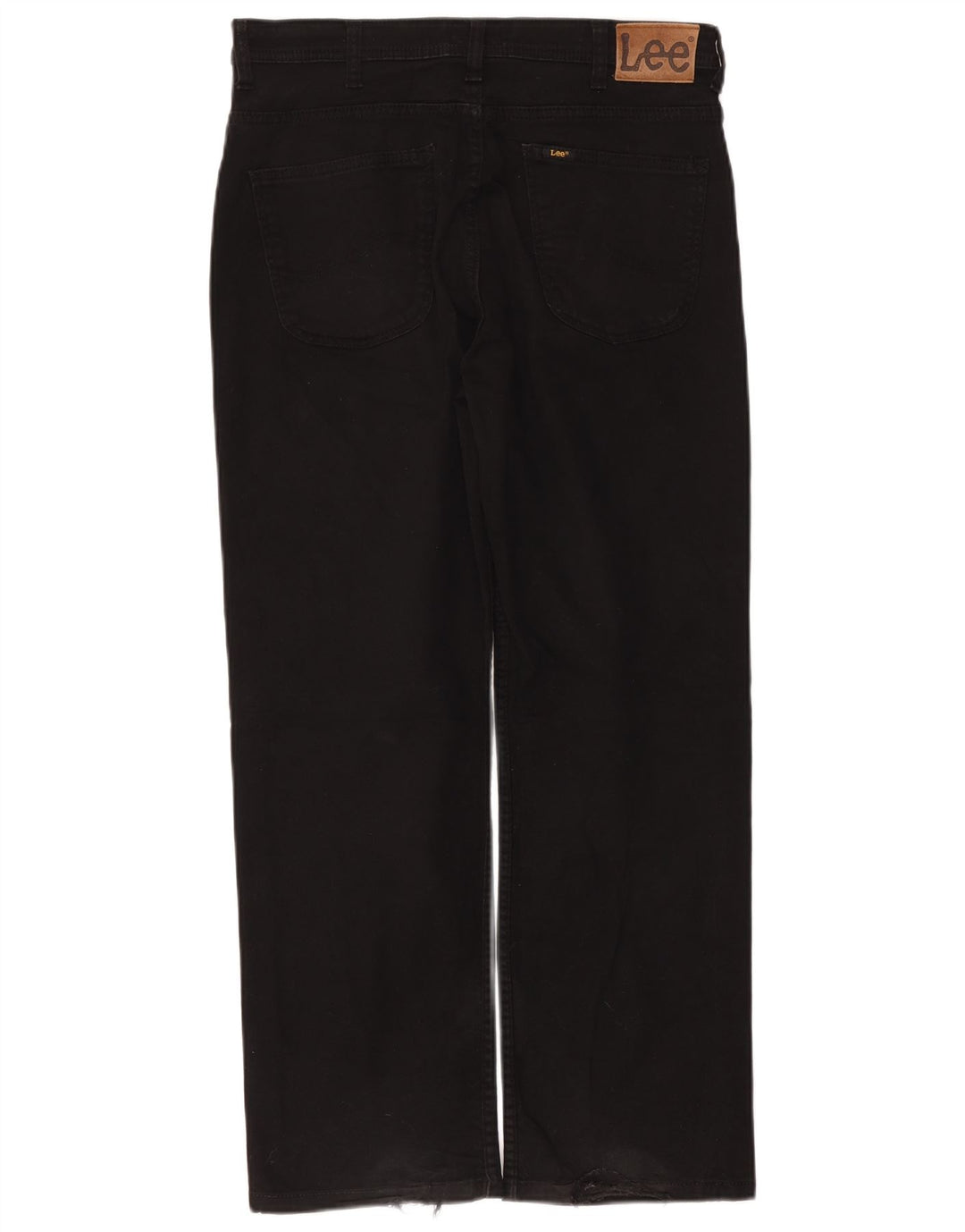 Lee Mens Brooklyn Straight Jeans W34 L29 Sort Bomuld