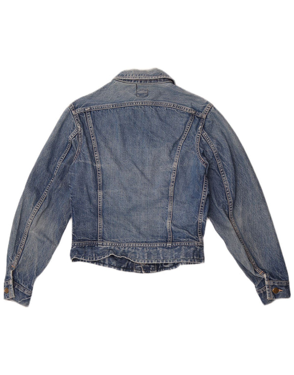 Lee Womens Denim Jacket UK 4 XS Blue