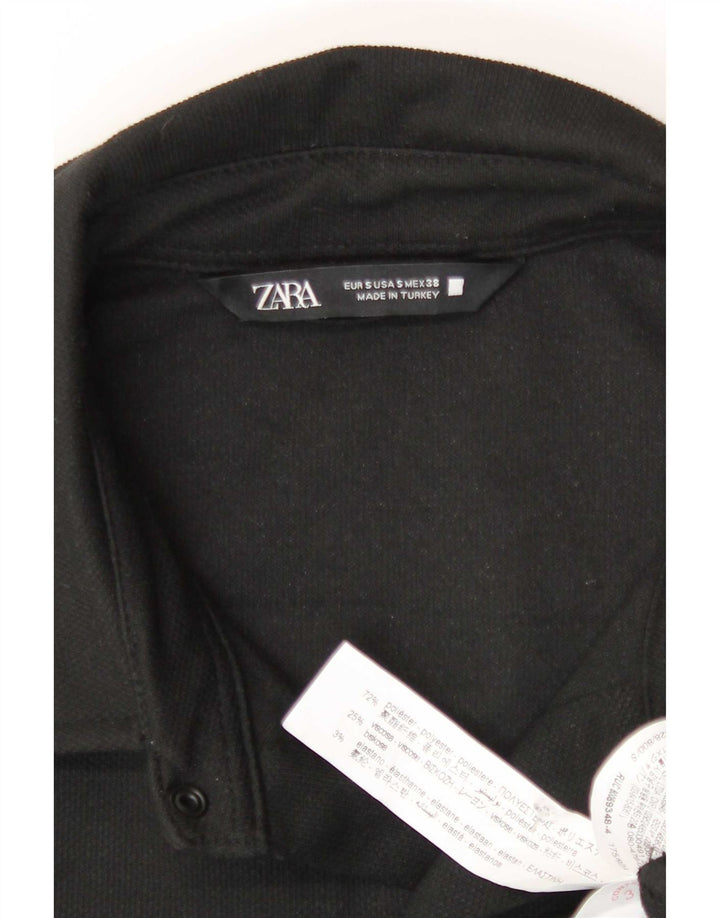 Zara Herre Overshirt Skjorte Lille sort polyester