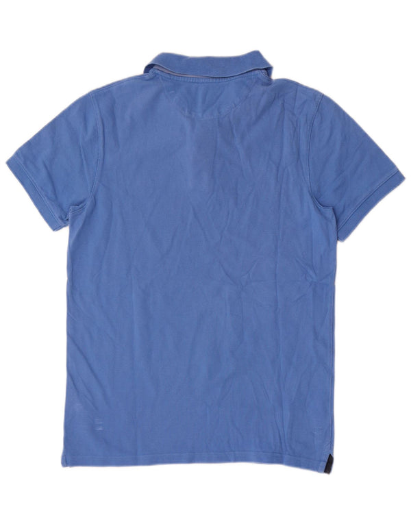Timberland Herre Slim Fit Polo Shirt Medium Blue Bomuld
