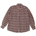Vintage herre flannelskjorte str. 17 1/2 44 XL rød ternet