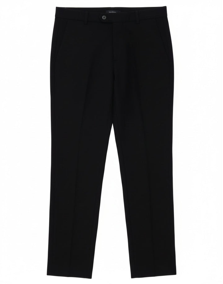 Zara Dame Slim Suit Bukser Large W33 L30 Navy Blue
