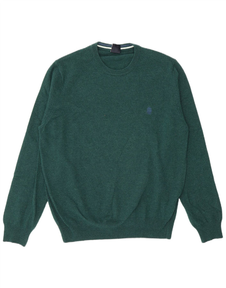Marina Yachting Herre Crew Neck Jumper Sweater Medium Grøn Uld