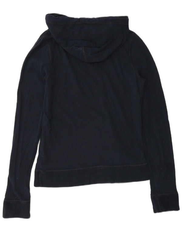 Abercrombie & Fitch Muscle Hoodie Jumper UK 16 Large Navy Blue