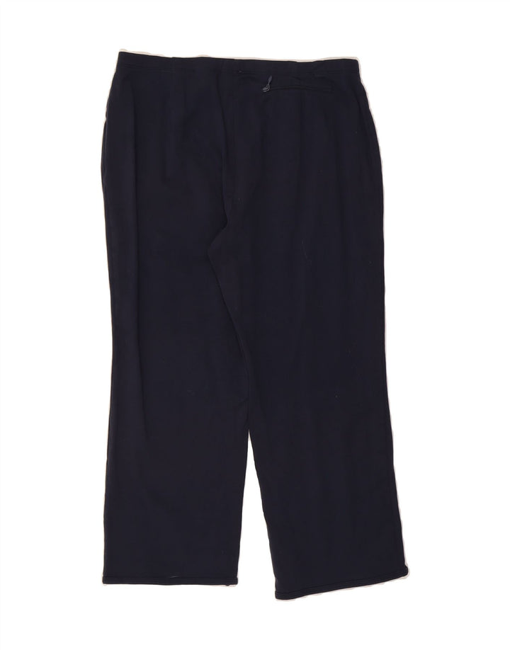 REEBOK Womens Tracksuit Trousers UK 14 Large  Navy Blue Nylon Vintage Reebok and Second-Hand Reebok from Messina Hembry 