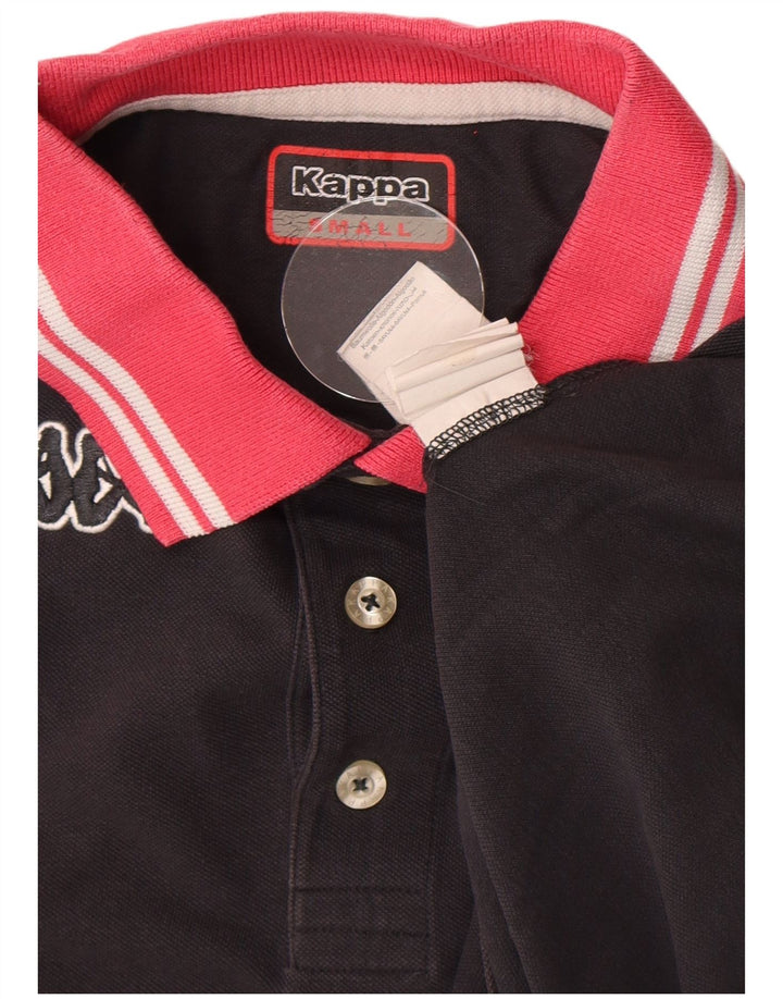 Kappa Herre Rugby Polo Shirt Lille sort bomuld