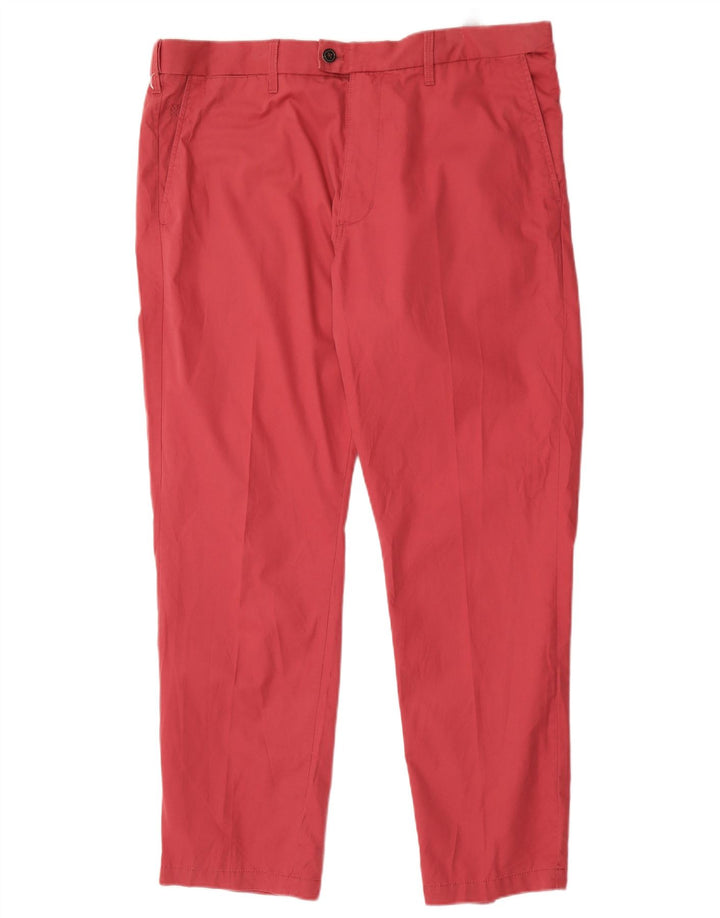 Marks & Spencer Herre Regular Chino Bukser W40 L31 Pink Bomuld