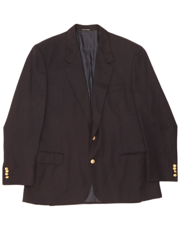 Paul & Shark Herre 2 Button Blazer Jacket IT 54 2XL Navy Blue New Wool