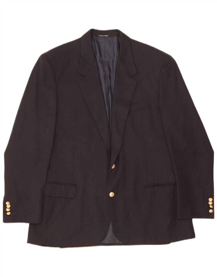 Paul & Shark Herre 2 Button Blazer Jacket IT 54 2XL Navy Blue New Wool