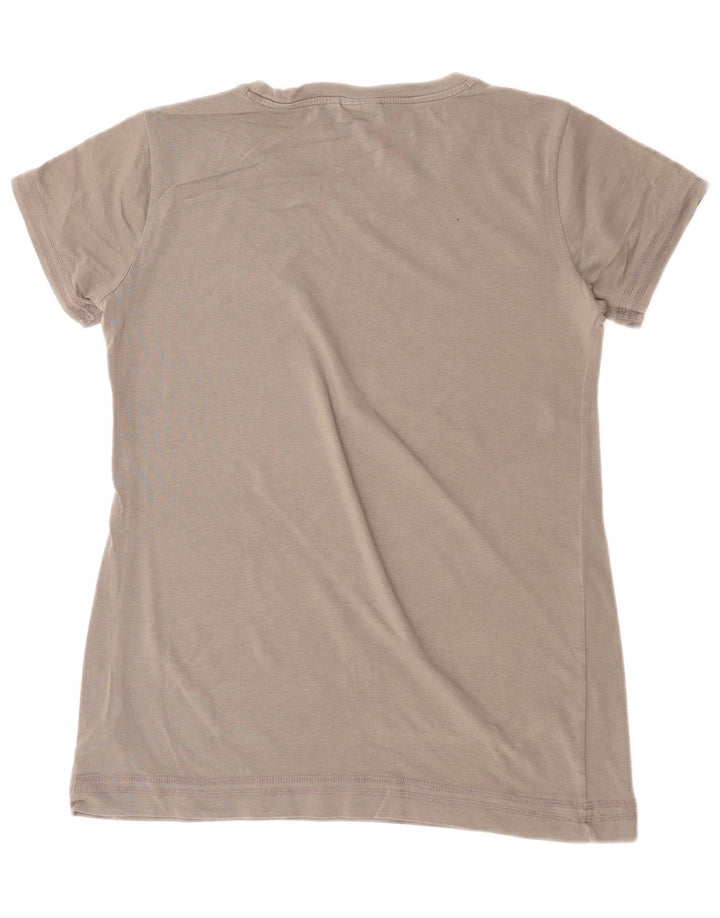 CONVERSE Grafisk T-shirt top til kvinder UK 18 XL Grå bomuld