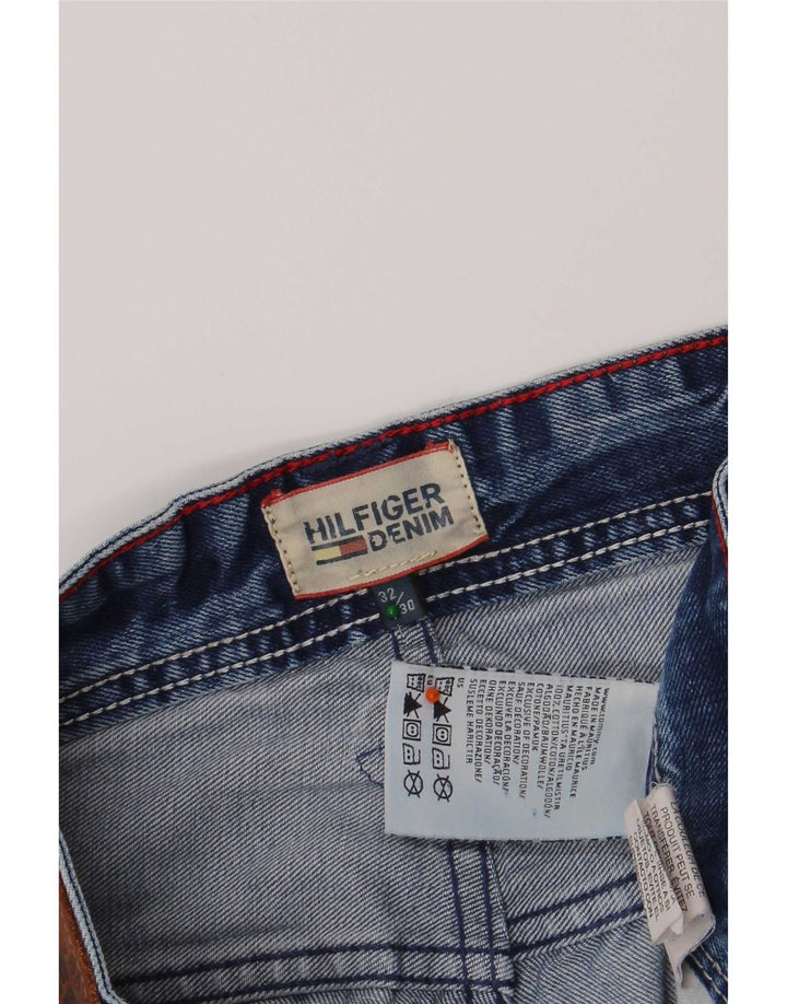 Tommy Hilfiger Herre Straight Jeans W32 L30 Blå Bomuld