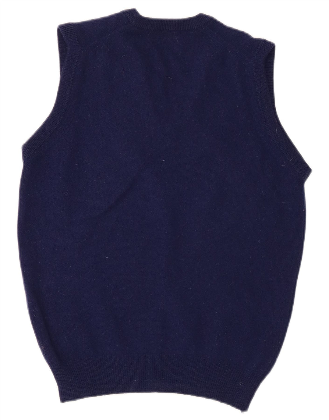 Lyle & Scott herrevest tanktop lille marineblå lammeuld