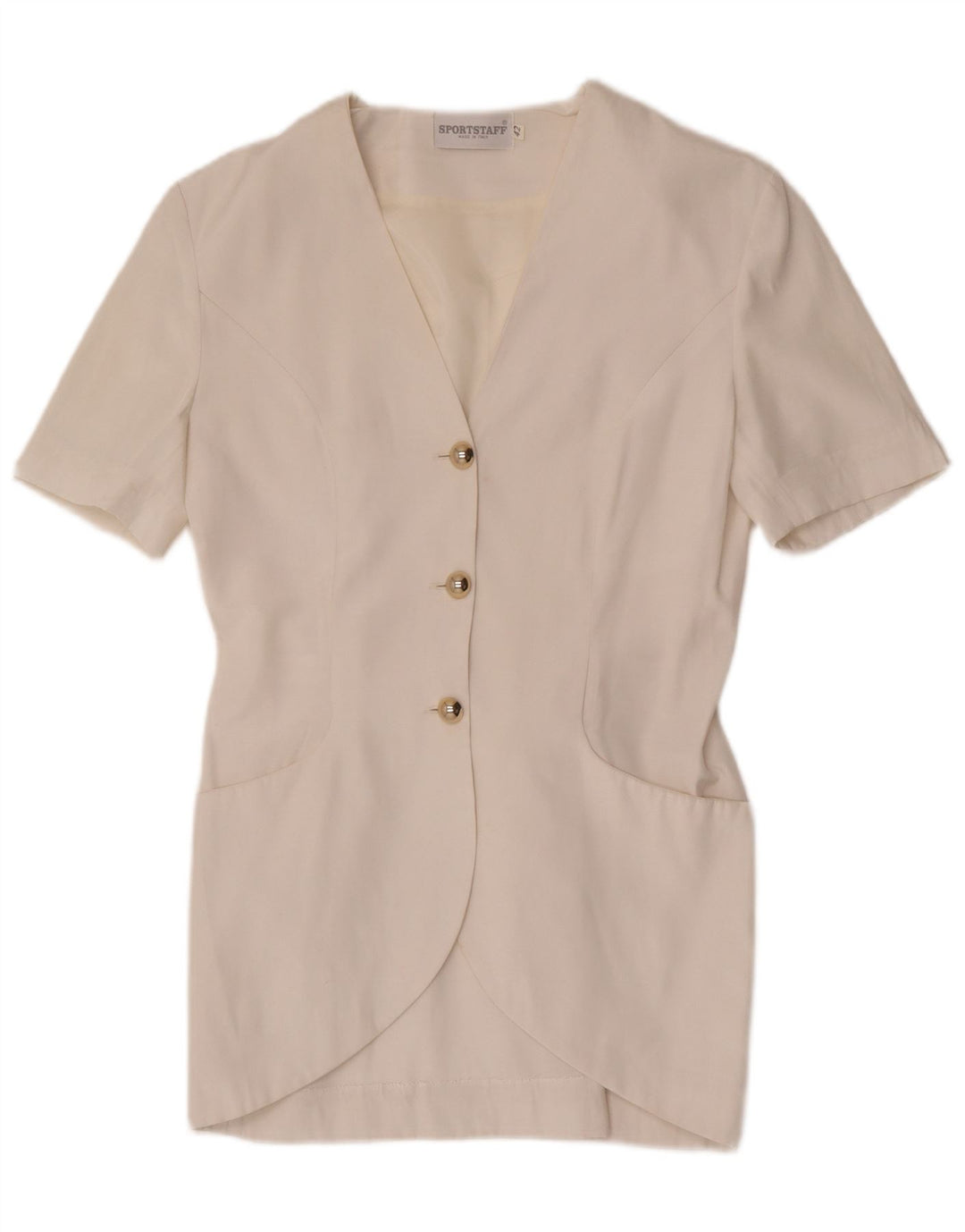 Sportstaff Dame 3-knaps kortærmet blazerjakke IT 42 Medium White