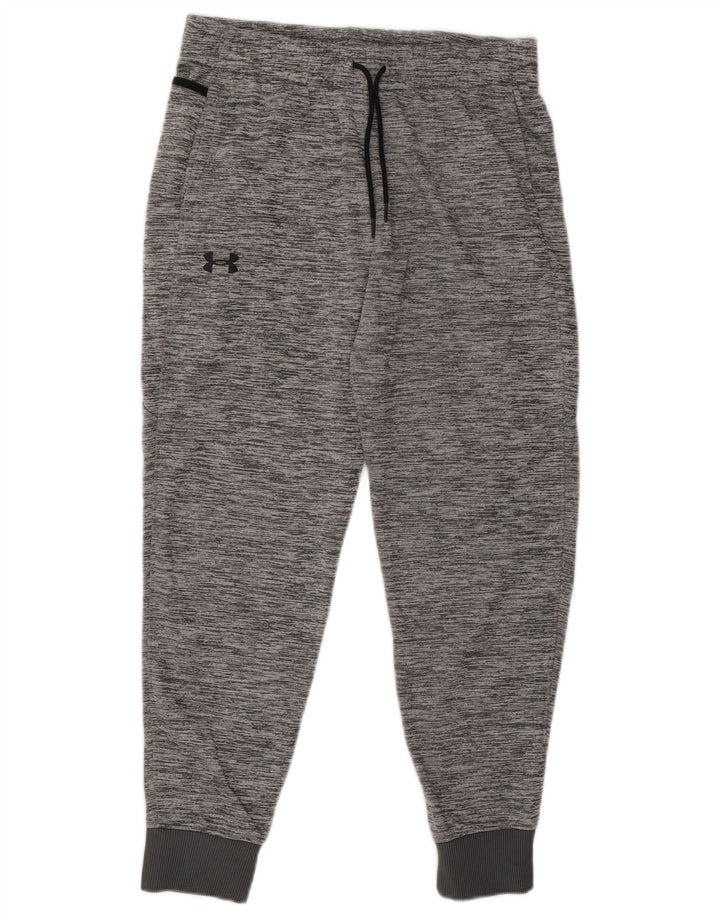 UNDER ARMOUR Drenge Cold Gear Træningsdragt Bukser Joggers 13-14 år XL Grå