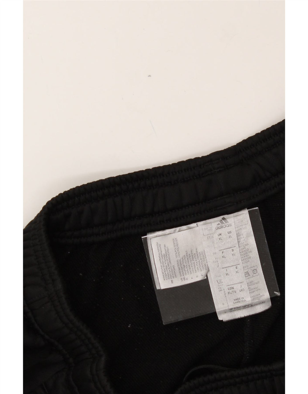 ADIDAS Mens Tracksuit Trousers XL  Black Polyester Vintage Adidas and Second-Hand Adidas from Messina Hembry 