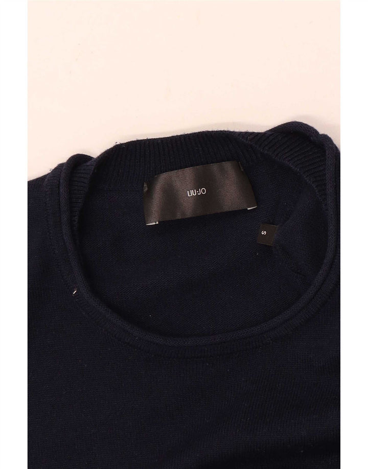 Liu Jo Herre sweater med rund hals, lille marineblå
