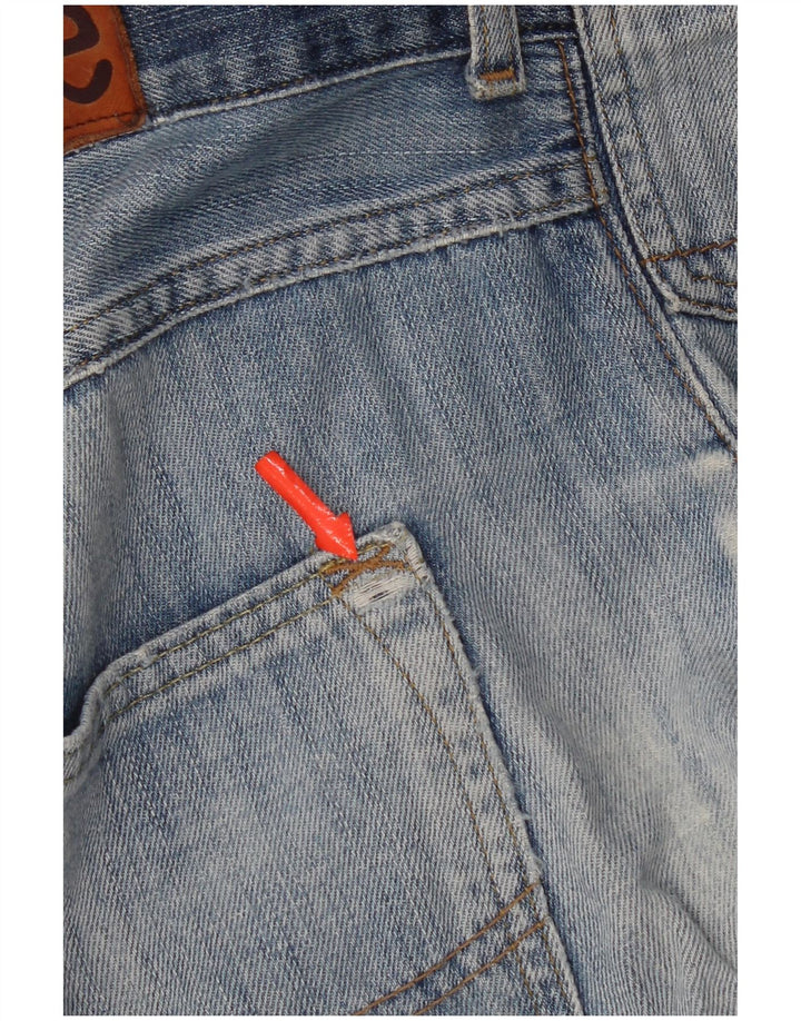 Lee Herre Bermuda Denim Shorts W34 Large Blue Cotton