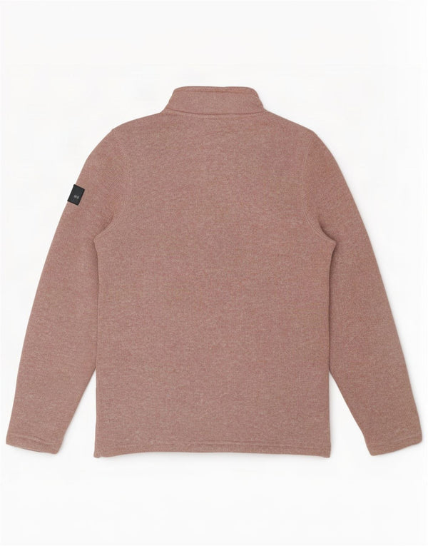 Tog 24 Dame Oversized Zip Neck Sweatshirt Jumper UK 10 Small Pink