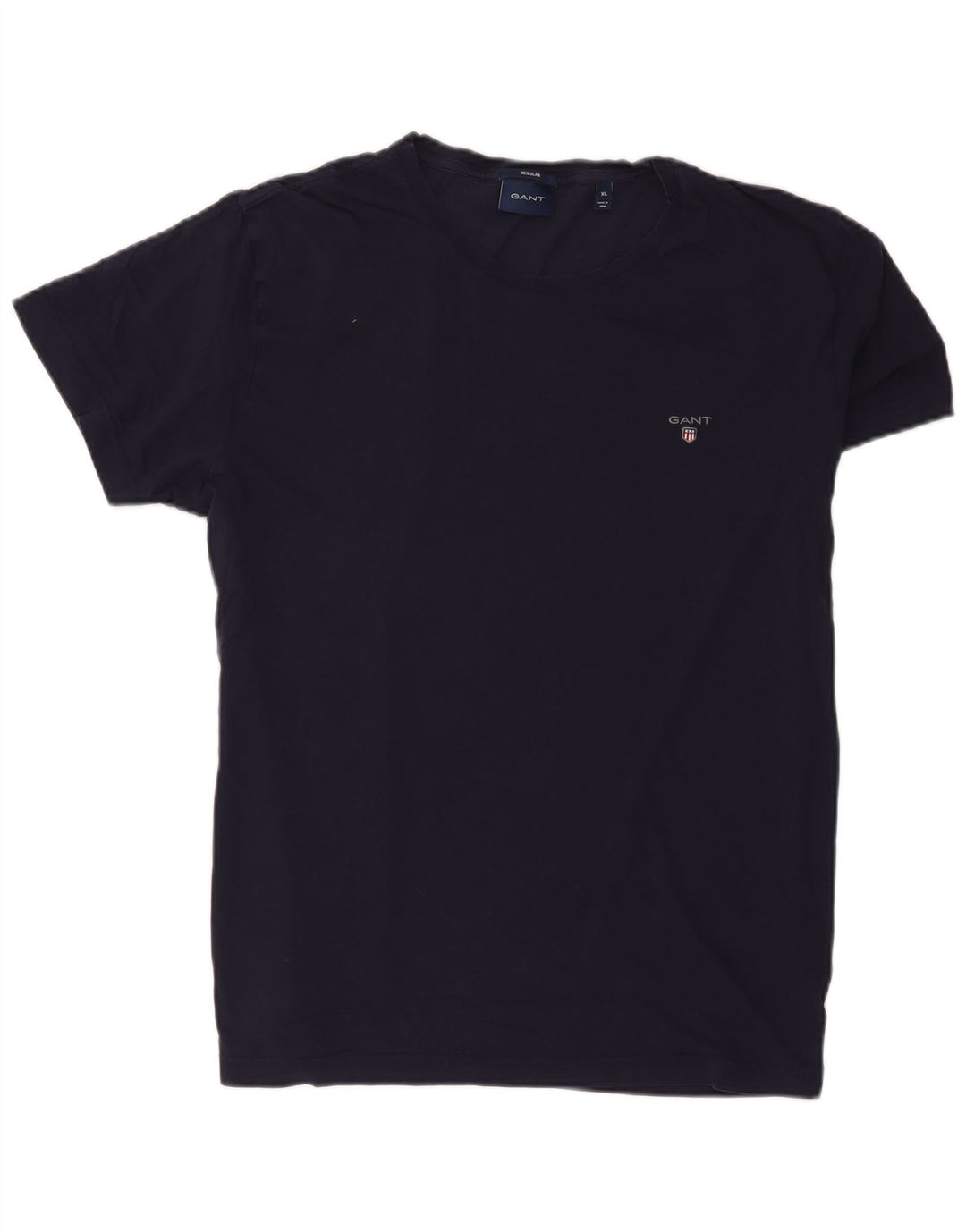 Gant Regular T-Shirt Top XL Marineblå Bomuld