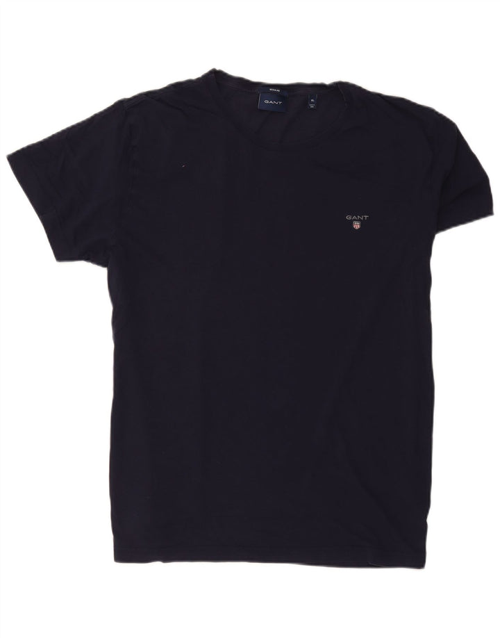 Gant Regular T-Shirt Top XL Marineblå Bomuld