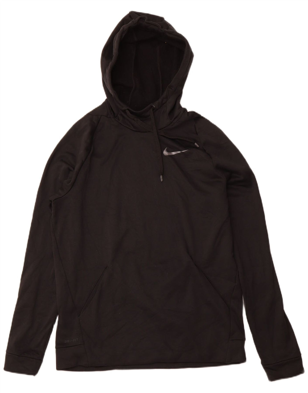 NIKE Dri Fit hættetrøje til mænd mellem sort polyester