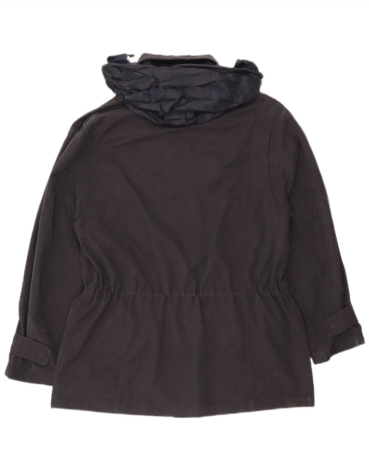 Fay Herre Hooded Utility Jacket UK 42 XL Navy Blue