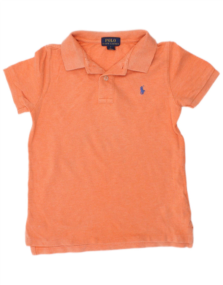 Polo Ralph Lauren drengeskjorte 4-5 år orange bomuld