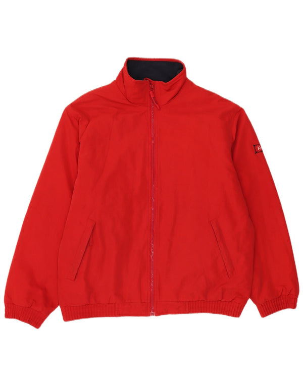 Kartel Herre Bomber Jacket UK 38 Medium Rød Polyester