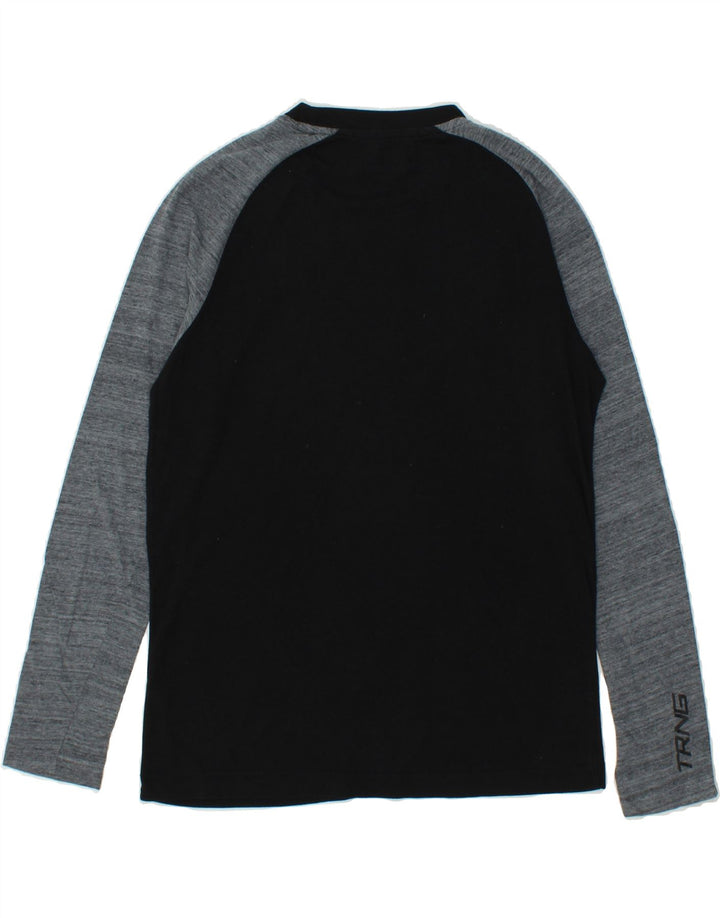 LOTTO Mens Top Long Sleeve Small Black Colourblock Vintage Lotto and Second-Hand Lotto from Messina Hembry 