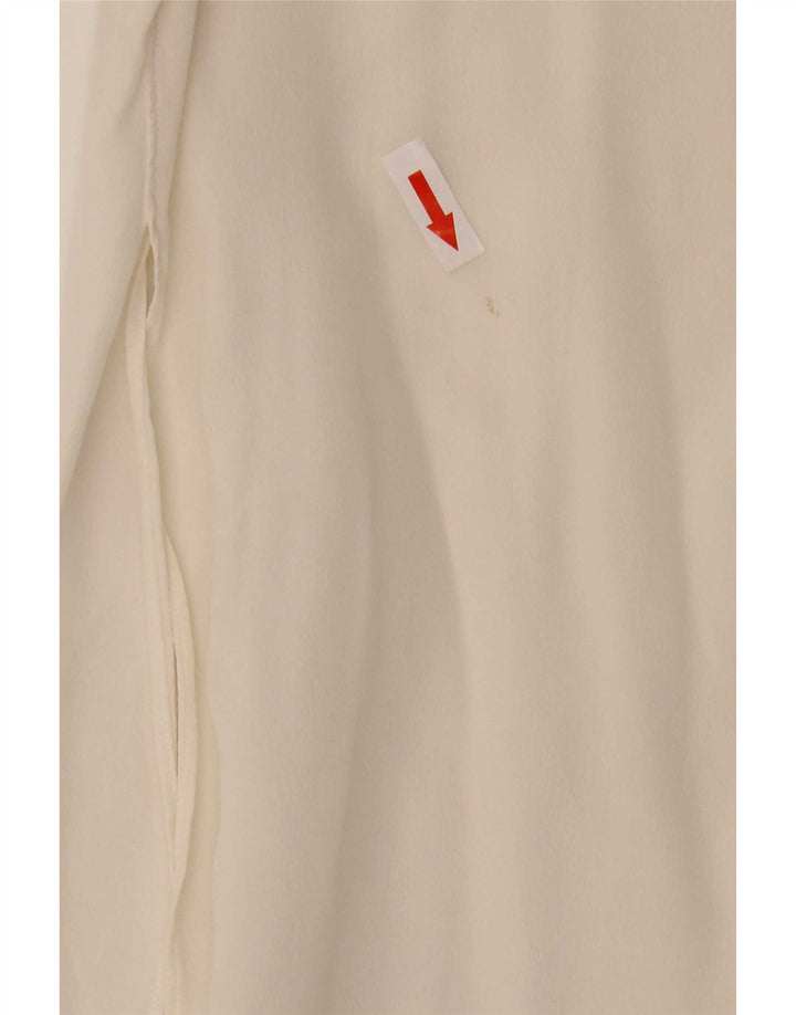 Massimo Dutti Dame Skjorte Bluse EU 36 XS Hvid Silke
