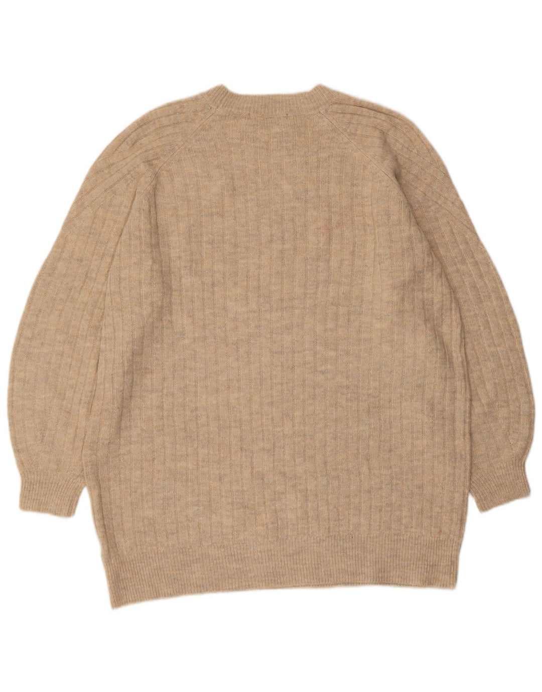 MARKS & SPENCER Dame sweater med rund hals DK 14 Medium Beige