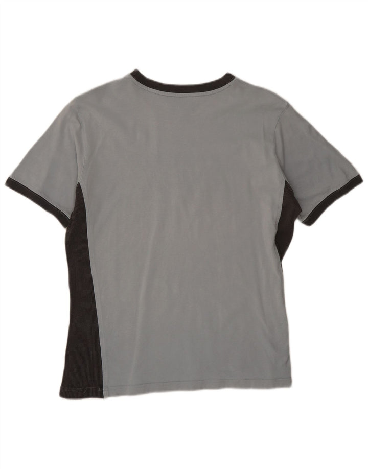 Puma Grafisk T-Shirt Top UK 14 Medium Blue Colourblock