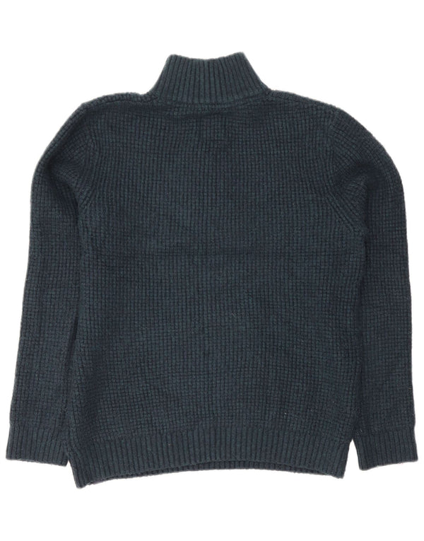 Fat Face Herre Zip Neck Jumper Sweater XL Grøn Akryl