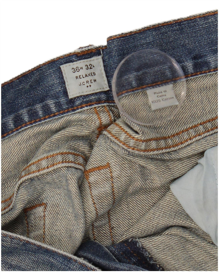 J. Crew Herre Relaxed Fit Straight Jeans W36 L32 Blå Bomuld