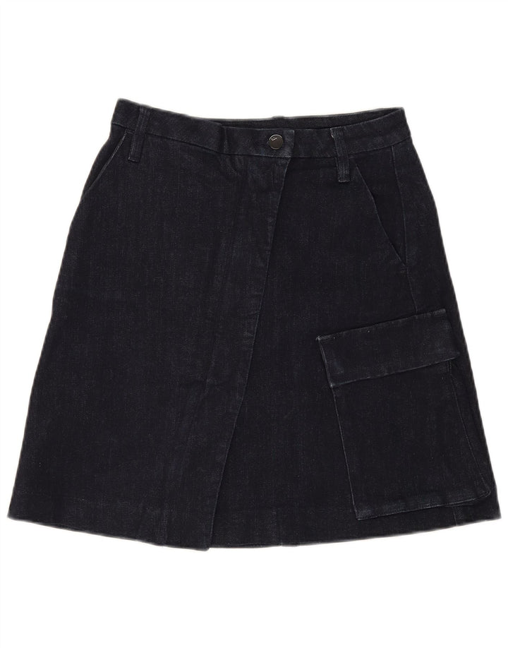 G-Star Dame Denim Wrap Nederdel Small W26 Navy Blue Bomuld