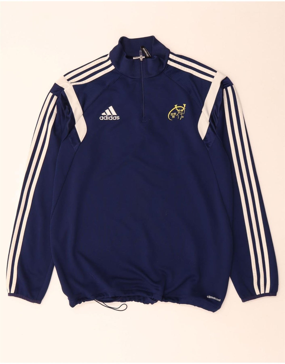 Adidas Herre Munster Rugby Pullover Træningsdragt Top Stor Marineblå