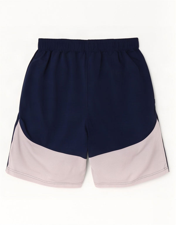 Under Armour Herre Loose Fit Sportsshorts Large Navy Blue Colourblock
