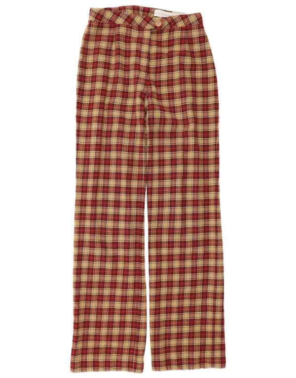 Vintage Dame Lige Comfort Fit Casual Bukser W26 L32 Beige Ternet