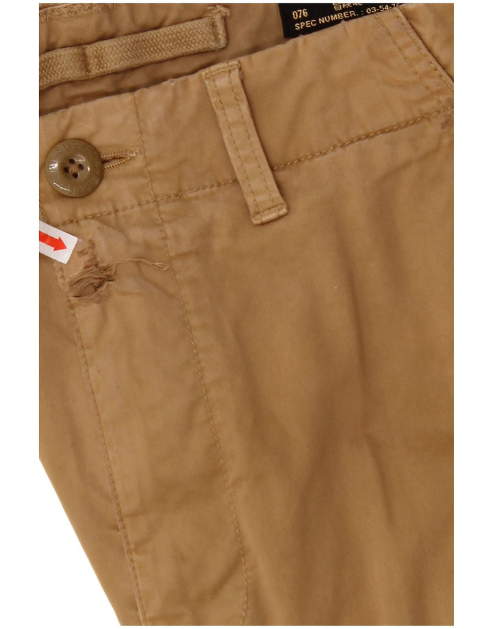 SUPERDRY Straight Cargo Bukser til mænd W32 L32 Beige Bomuld