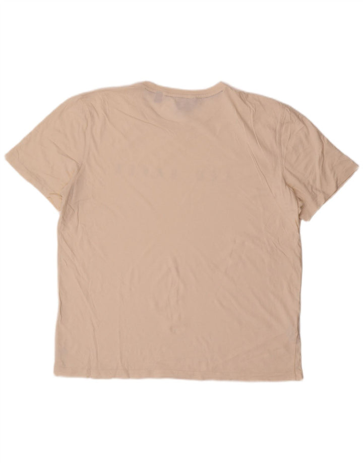 Ted Baker Herre Grafisk T-Shirt Top Størrelse 4 Large White