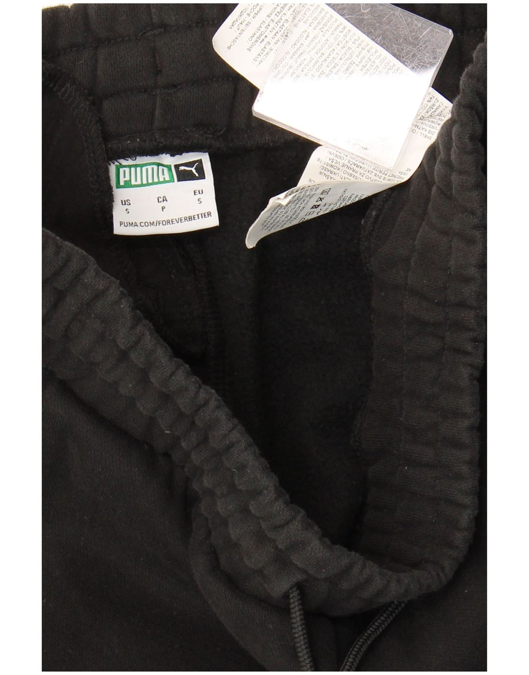 PUMA Mens Tracksuit Trousers Joggers Small  Black Cotton